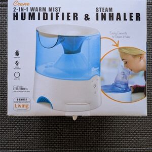 Crane 2-in-1 Warm Mist Humidifier & Steam Inhaler